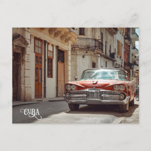 Havana CUBA Car Postcard
