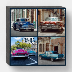 Havana CUBA Cars Wooden Box Sign