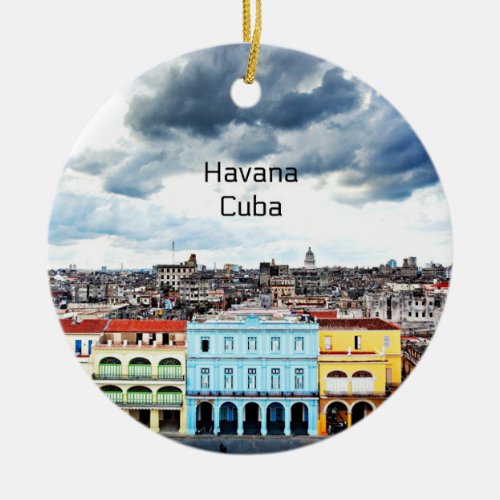 Havana Cuba Ceramic Ornament