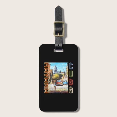 Havana Cuba Fine Art - National Capital Luggage Tag