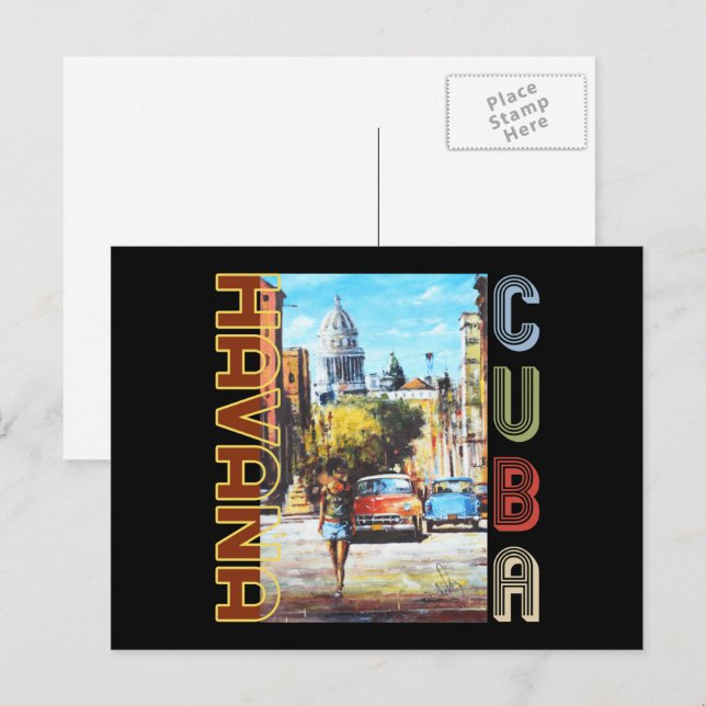 Havana Cuba Fine Art - National Capital Postcard (Front/Back)