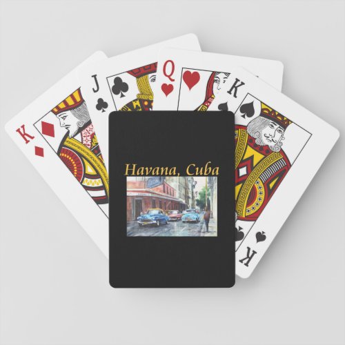 Havana Cuba Floridita Art Poker Cards