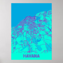 Havana - Cuba Galaxy City Map