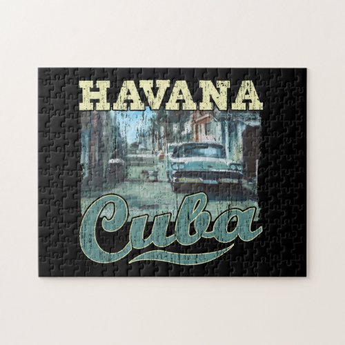 Havana Cuba Graffiti Street Art - Love Habana Jigsaw Puzzle