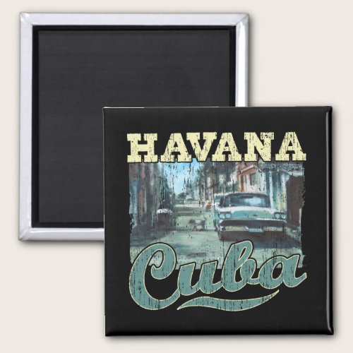 Havana Cuba Graffiti Street Art - Love Habana Magnet