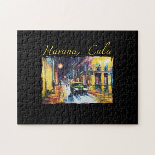 Havana Cuba - Habana Vieja Night Scene Jigsaw Puzzle Havana Cuba - Habana Vieja Night Scene Jigsaw Puzzle