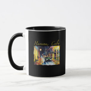 Havana Cuba - Habana Vieja Night Scene Mug