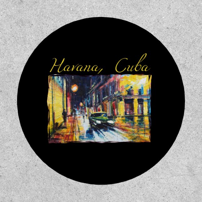 Havana Cuba - Habana Vieja Night Scene Patch (Front)