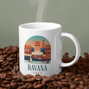 Havana Cuba Island Vintage Minimal Retro City Coffee Mug