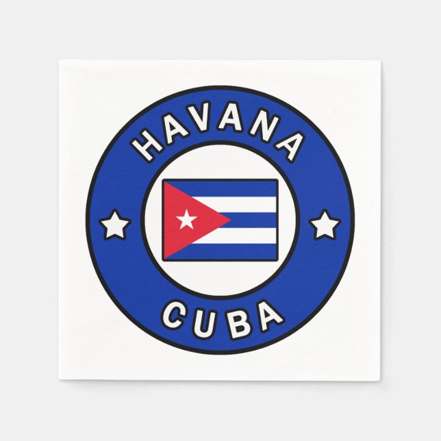 Havana Cuba Napkins (Front)