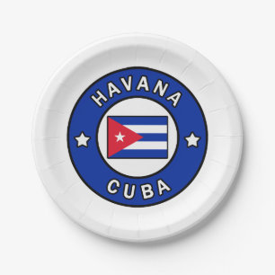 Havana Cuba Paper Plates