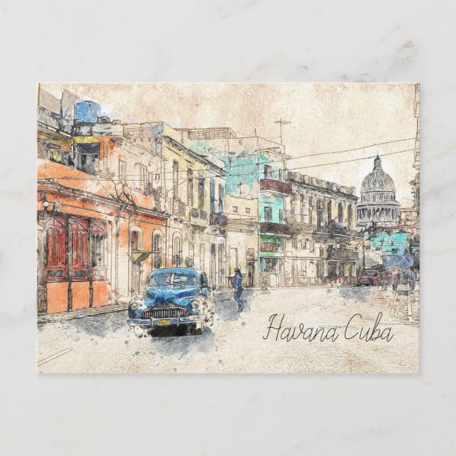 havana cuba postcard (Front)