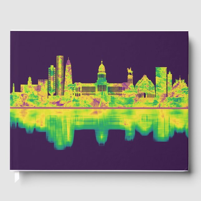 Havana Cuba Skyline Guest Book (Front)