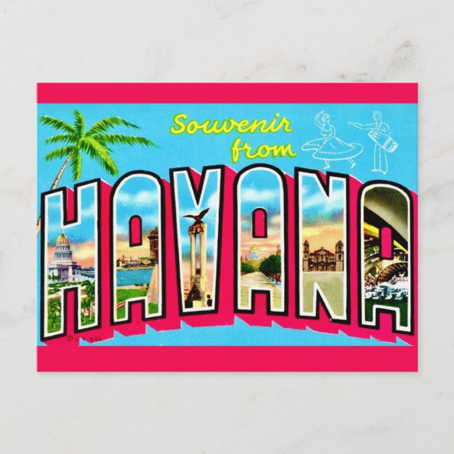  Havana Cuba Souvenir Postcard (Front)