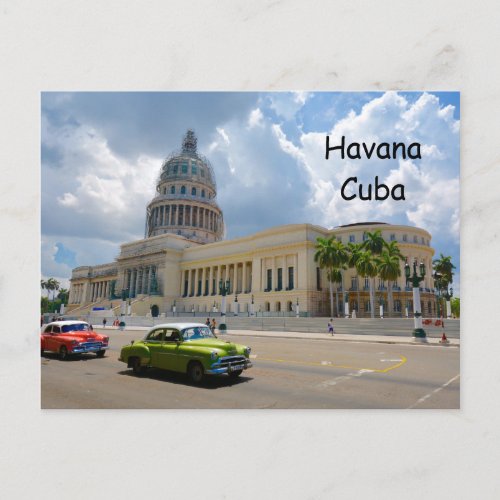 Havana Cuba The Capitol Building Habana Capital Postcard