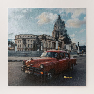 Havana Cuba Vintage Classic Car Jigsaw Puzzle