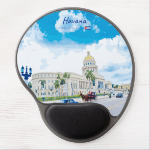 Havana, Cuba - Vintage Classic Soul Gel Mouse Pad