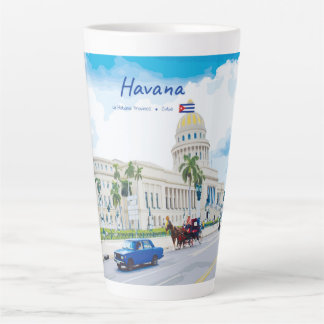Havana, Cuba - Vintage Classic Soul Large Latte Mug