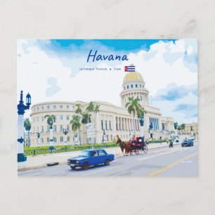 Havana, Cuba - Vintage Classic Soul Postcard