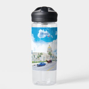 Havana, Cuba - Vintage Classic Soul Water Bottle