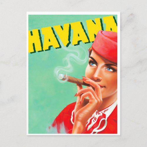 Havana Cuba vintage travel postcard