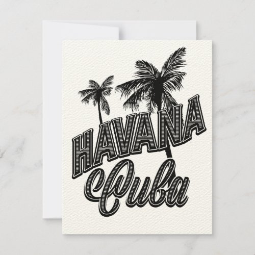 Havana Cuba vintage typeface art