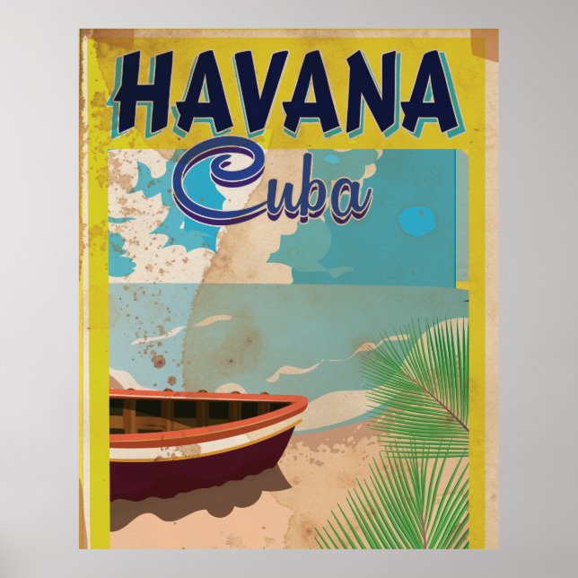 Havana, Cuba Vintage vacation Poster (Front)