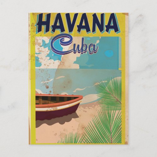 Havana Cuba Vintage vacation Poster Postcard