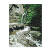 Havana Glen falls in Montour Falls, NY Postcard