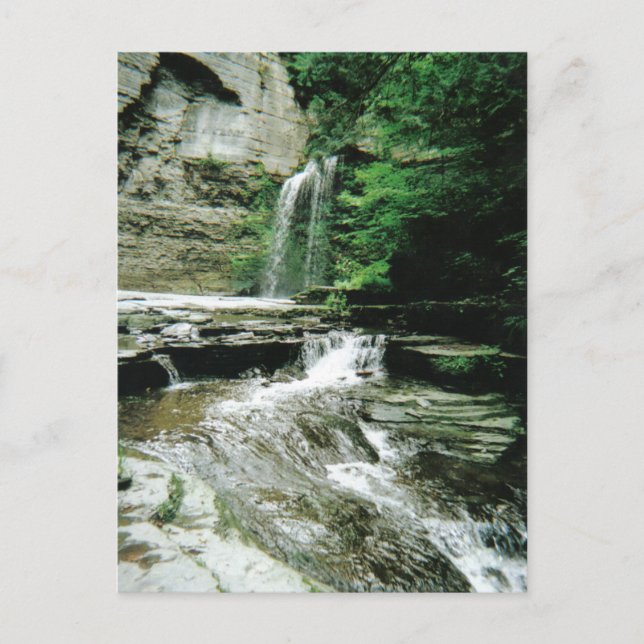 Havana Glen falls in Montour Falls, NY Postcard (Front)