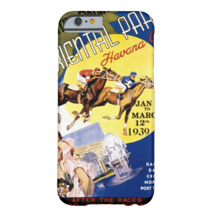 Havana Horse Racing Vintage Travel Poster Barely There iPhone 6 Case