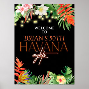 Havana Nights, Havana Nights Party, Tropical Poster