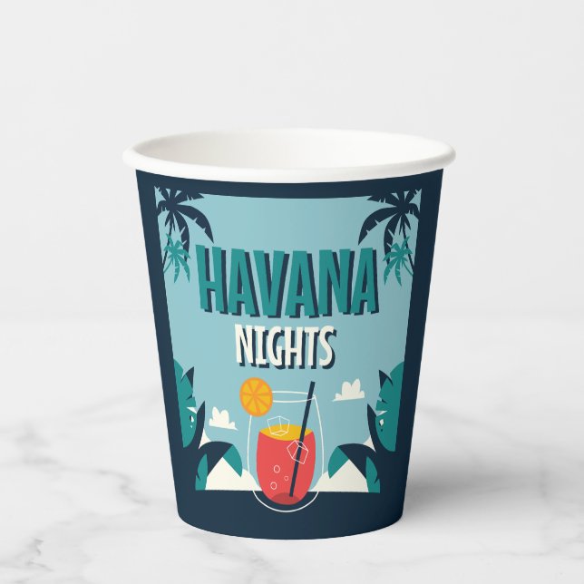 "Havana Nights" Paper Cups (Front)