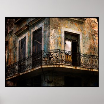 Havana  Old Balcony Canvas Print by myworldtravels at Zazzle