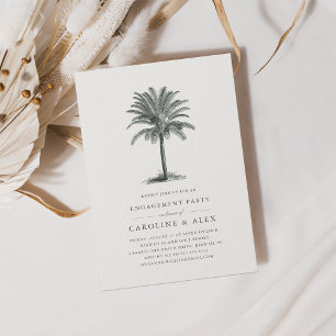 Havana Palm Engagement Party Invitation