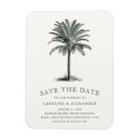 Havana Palm Save the Date Magnet