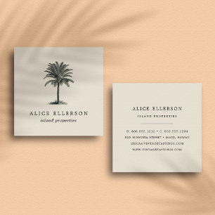 Havana Palm Square Business Card