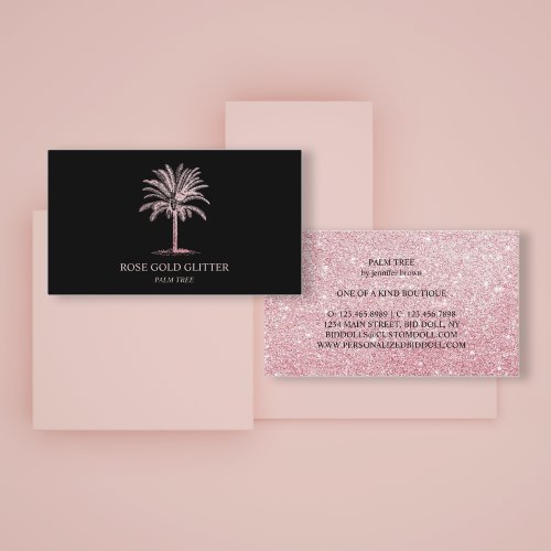 Havana Palm Tree Business Card