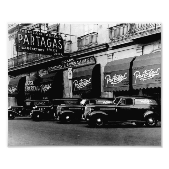 Havana Partagas Retro 1957 Photo Print (Front)