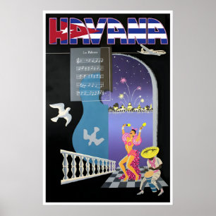 Havana Print Cuba Travel Poster Cuban Art