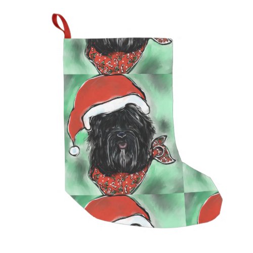 HAVANA SILK DOG SMALL CHRISTMAS STOCKING