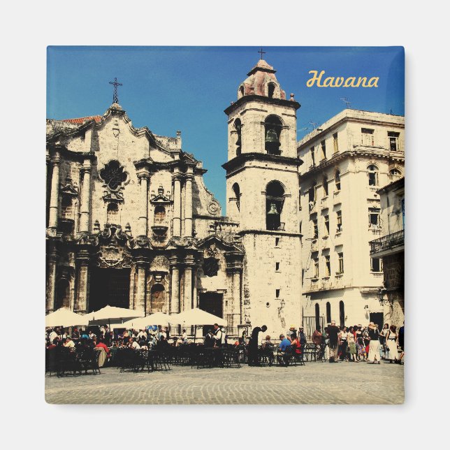 Havana square, Cuba magnet (Front)