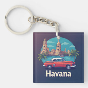 Havana Vintage Retro Travel Keychain