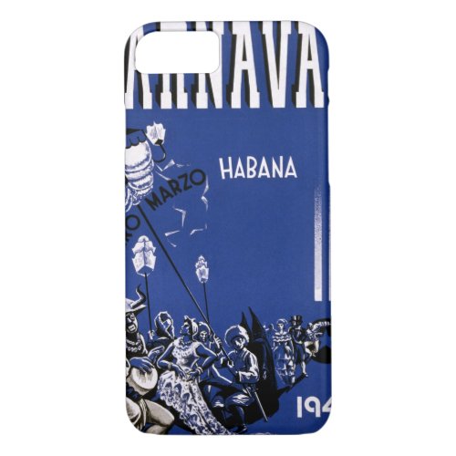 Havana Vintage Travel Poster Restored iPhone 87 Case