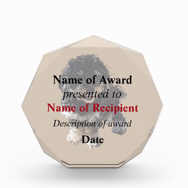 Havanese Acrylic Award (Front)