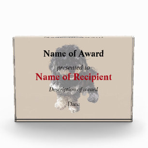 Havanese Acrylic Award