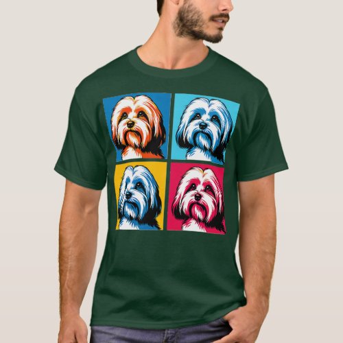 Havanese Art Dog Lover Gifts 5 T_Shirt