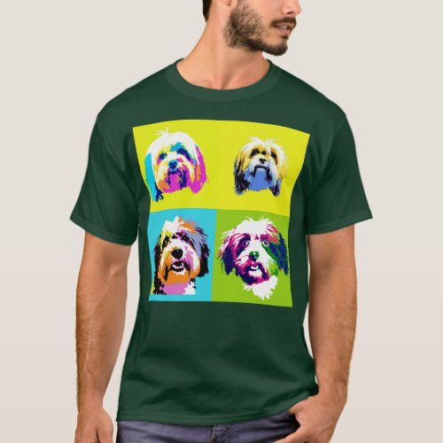 Havanese Art Dog Lover Gifts T_Shirt