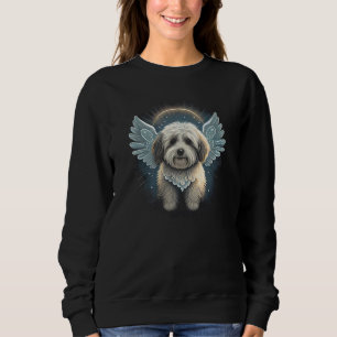 Havanese Bolonka Dog Wings Angel Rainbow Bridge Gr Sweatshirt