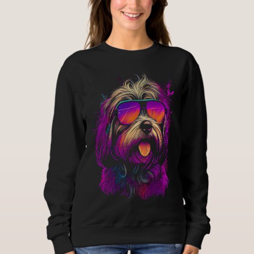 Havanese Bolonka Zwetna Shih Tzu Lhasa Apso Sungla Sweatshirt